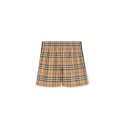 BURBERRY STRETCHBAUMWOLLSHORTS IN CHECK 80405981
